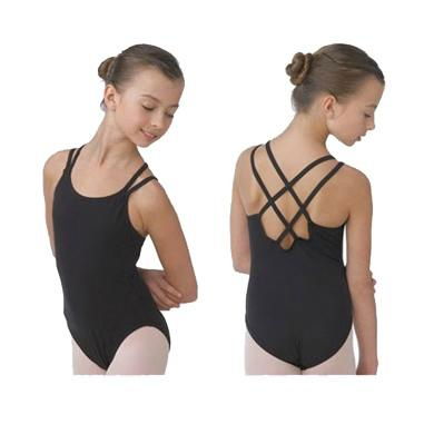 Child ballet leotard with double straps camisole 3