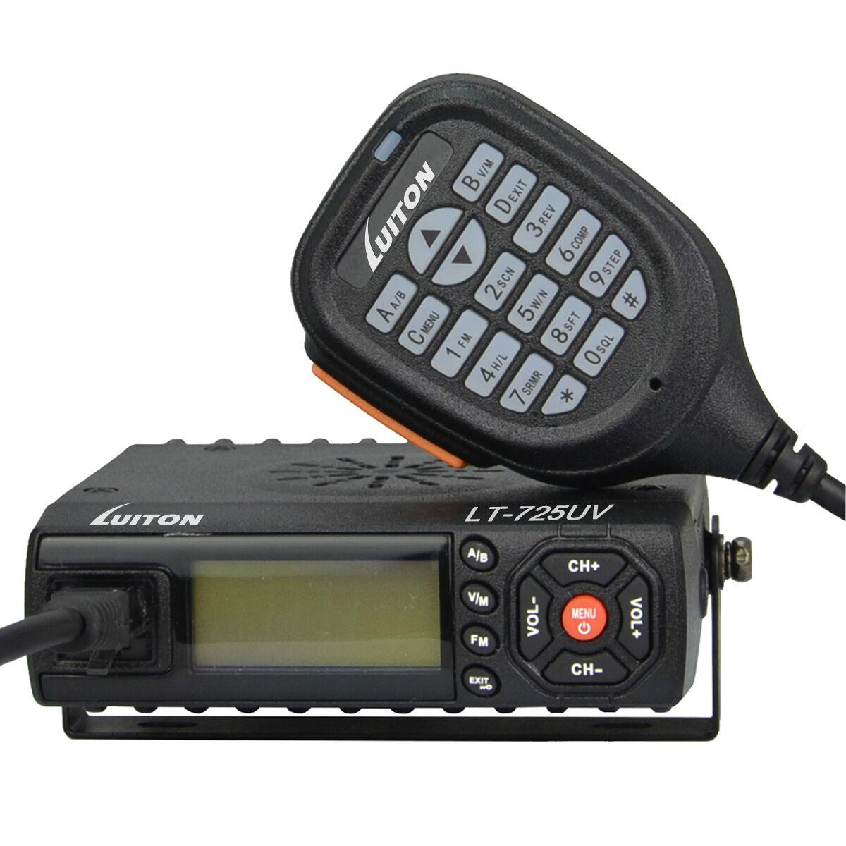 smallest design with fan 25W dual band vhf uhf mobile radio LT725UV