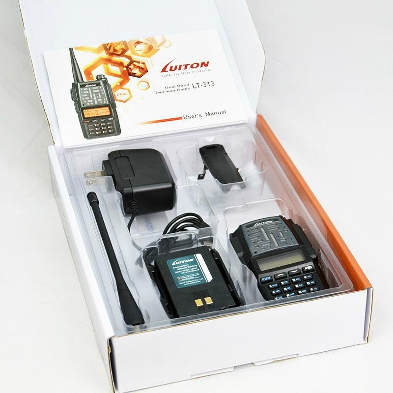 LT-313 dual band 136-174 and 400-480mhz/cb 245mhz amateur 2 way radio 5