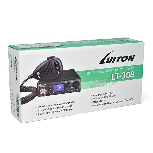 LT-308 luiton new developed LCD display 40 channels am fm 27mhz cb radio 5