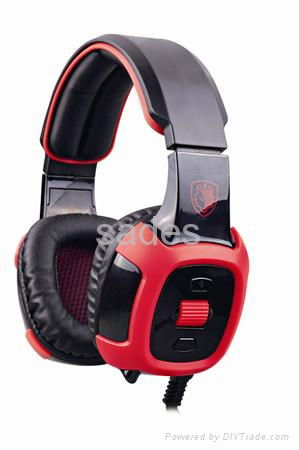  Stereo Wired Gaming Headset with Vibration Function 