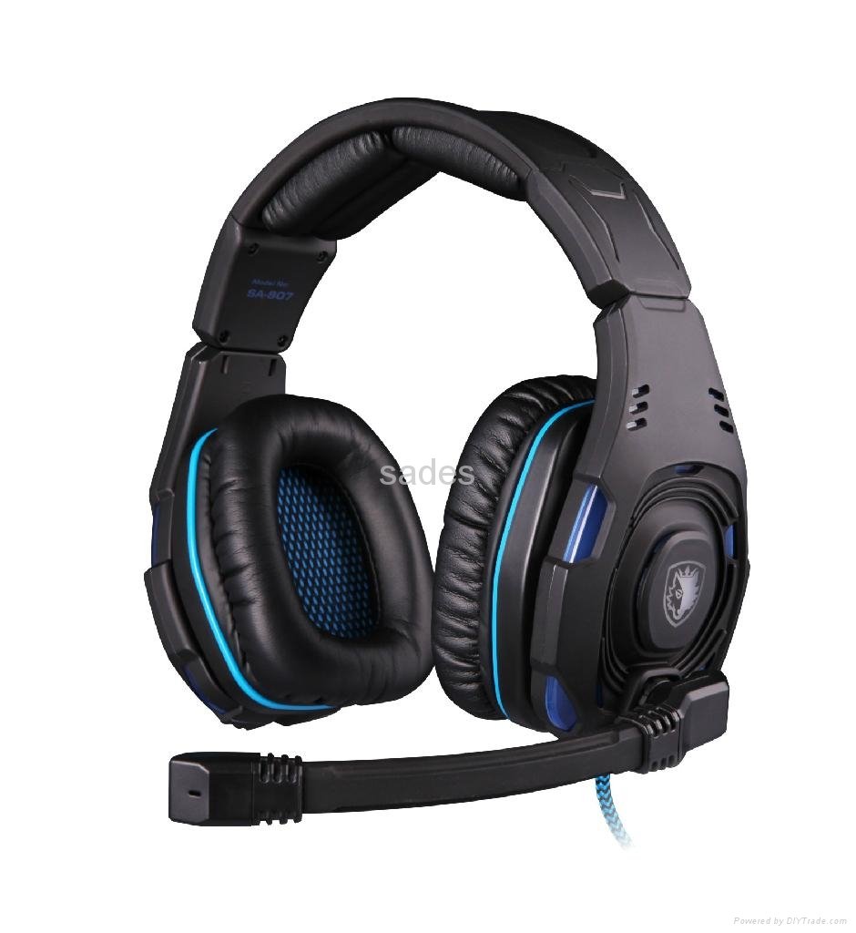 2013 New Top Level SA-907 7.1 Sound Glittering Gaming Headset