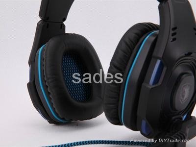 2013 New Top Level SA-907 7.1 Sound Glittering Gaming Headset 2