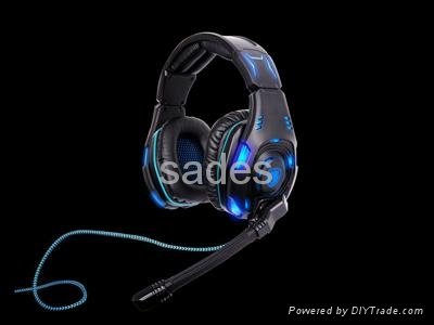 2013 New Top Level SA-907 7.1 Sound Glittering Gaming Headset 5