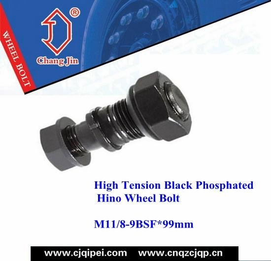  High Tension Black Phosphated Hino Wheel Bolt