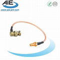 BNC RA male - SMA female cable assembly 1