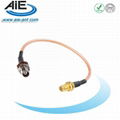 TNC blukhead female - RP SMA female cable assembly 1