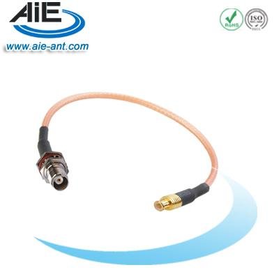 TNC blukhead female- MCX straight male cable assembly