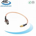 TNC blukhead female- MCX straight male cable assembly