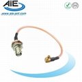 MCX right angle male - BNC female cable assembly