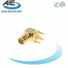 Coax Connectors Right Angled PCB Mount Female SMA Connector  (Hot Product - 1*)