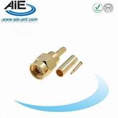 SMA Male crimp connector for RG174/188/316 LMR100 cables