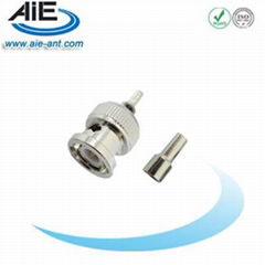 BNC Male Crimp Connector for RG174 Cable 50 Ohm