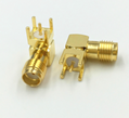 Coax Connectors Right Angled PCB Mount Female SMA Connector  2