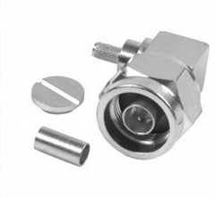 Type N Male right angle Crimp Connector for RG58 LMR195 Cable