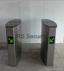 LED Light Display Full Height Sliding Speed Turnstile Gate