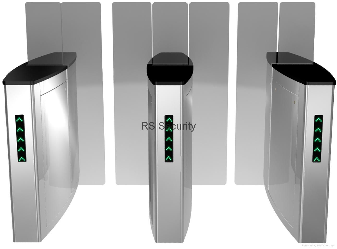 LED Light Display Full Height Sliding Speed Turnstile Gate 3