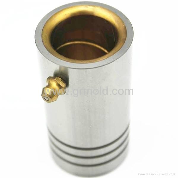 Bronze plated straight guide bushings with grease oil grooves 1