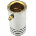 Bronze plated straight guide bushings with grease oil grooves