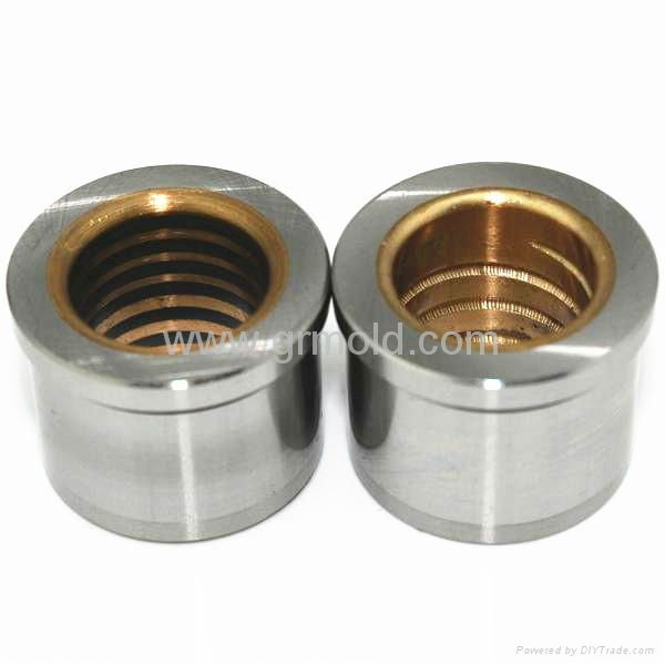 Oilless flanged bronze plated bearing guide bushing for stamping metal moulds 3
