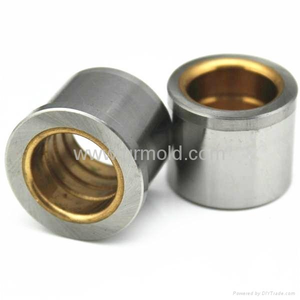 Oilless flanged bronze plated bearing guide bushing for stamping metal moulds 4