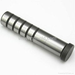 Heat treated head oil groove guide posts for metal die casting moulds