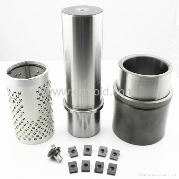 Demountable ball bearing guide post bushing for automotive mould components
