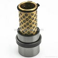 Custom brass ball cage shouldered guide bushes with collar 3