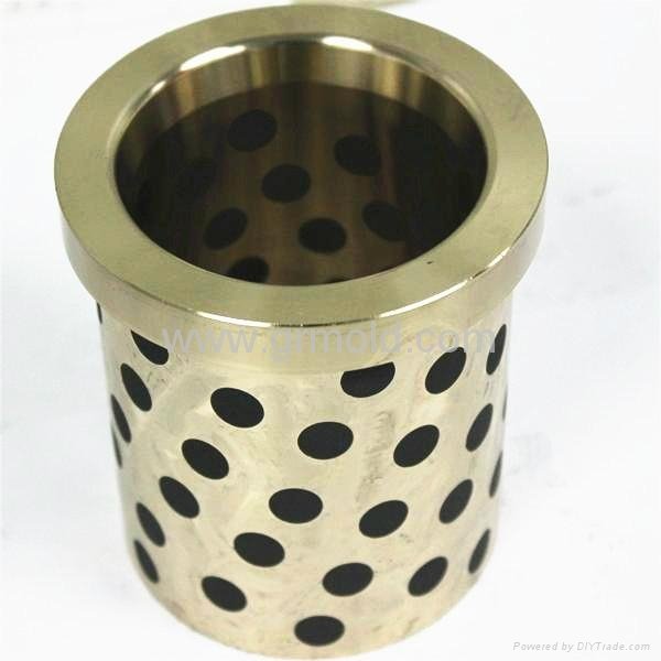 Self lubricating bronze graphite guide bushing with graphite for injection mould 5