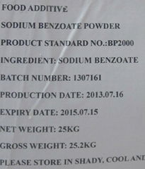 sodium benzoate cas No. 532-32-1