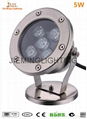 304 Stainless Steel 12V 24V IP68 LED Underwater Light Mini Swimming Pool Lamp 1W  4