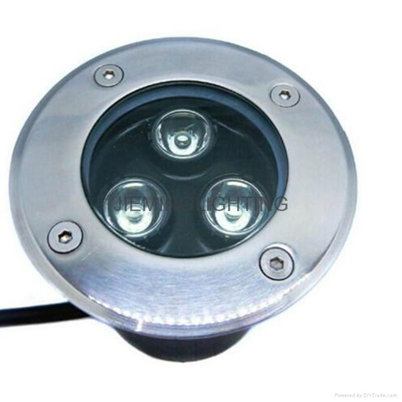 LED 圆形地埋灯 3W  85-265VAC DC12V 24V 红光 蓝光 绿光 RGB七彩 全彩  白光  2