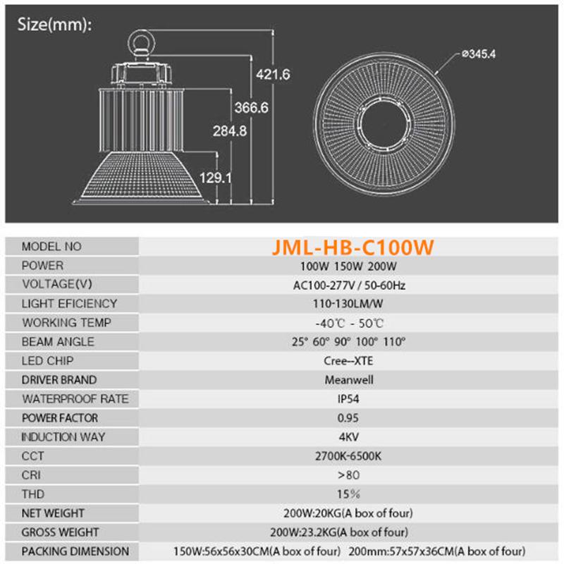 Led 60w 100W 200w  300w  mining lamp factory lights led warehouse lights 3