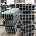 Custom perforated galvanized H beams for