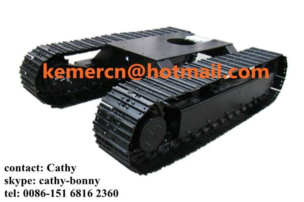 1-60 ton steel crawler undercarriage steel track undercarriage