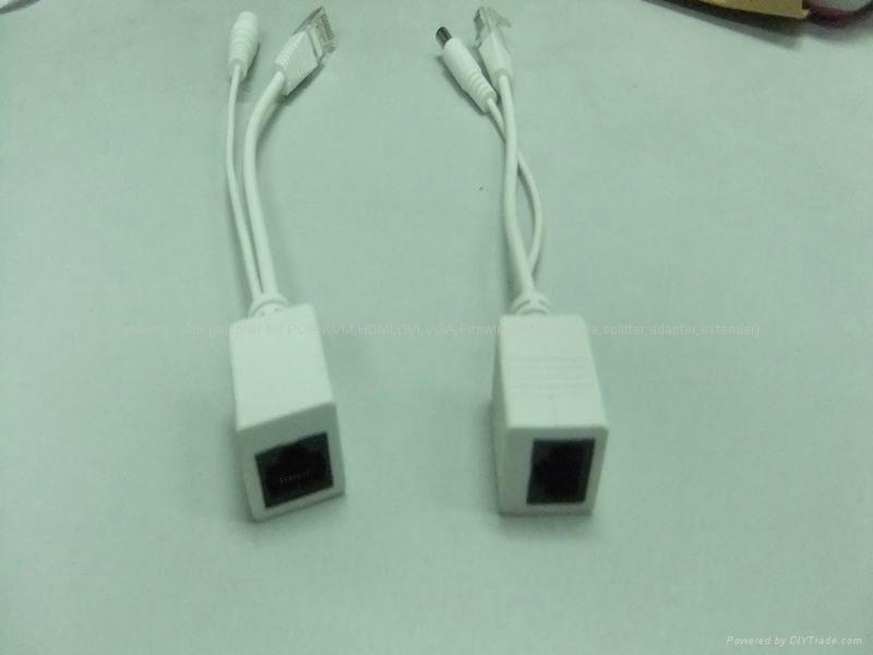 Passive POE splitter cable with 2.1*5.5mm DC 1