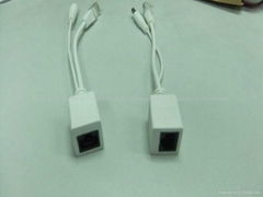 Passive POE splitter cable with 2.1*5.5mm DC