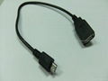 Micro USB M/F cable with OTG 1