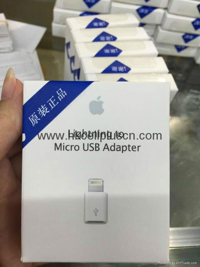 Hot selling original iphone lightning to micro adapter  3