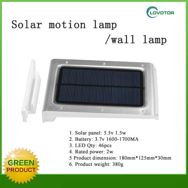 2015 new waterproof led solar motion sensor light 2