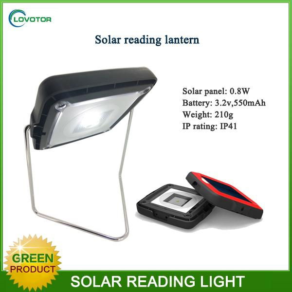 Green energy portable solar read lamp with mobile charging output 3