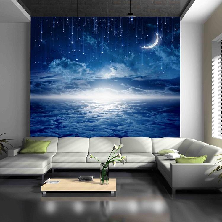 Guangzhou Customzie mural wallpaepr Sky ceiling wall paper decoration 3