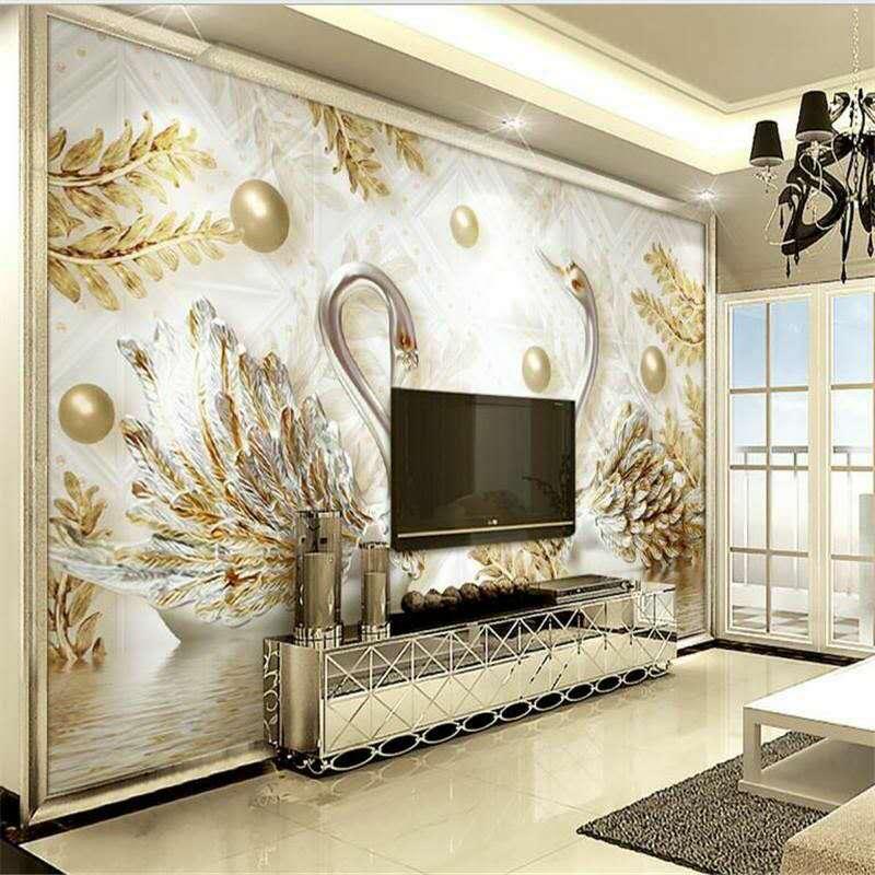 Guangzhou Customzie mural wallpaepr Sky ceiling wall paper decoration 5