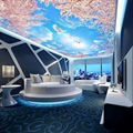 Guangzhou Customzie mural wallpaepr Sky ceiling wall paper decoration 1