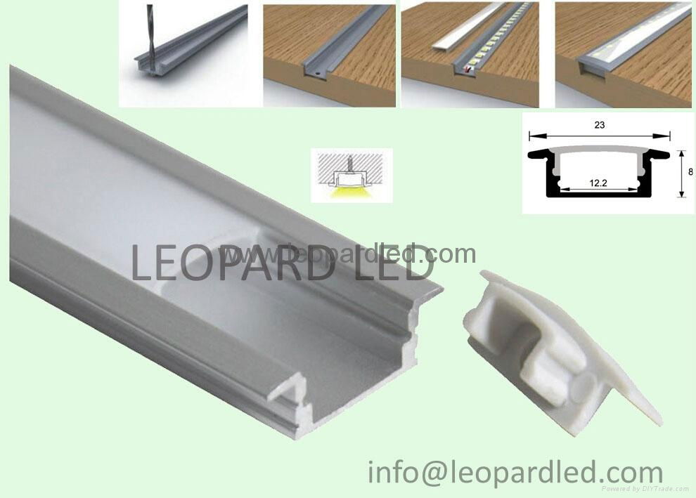 super slim 8mm recessed led aluminium profiles