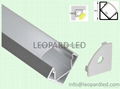 hot selling 45 degree corner led aluminium profiles