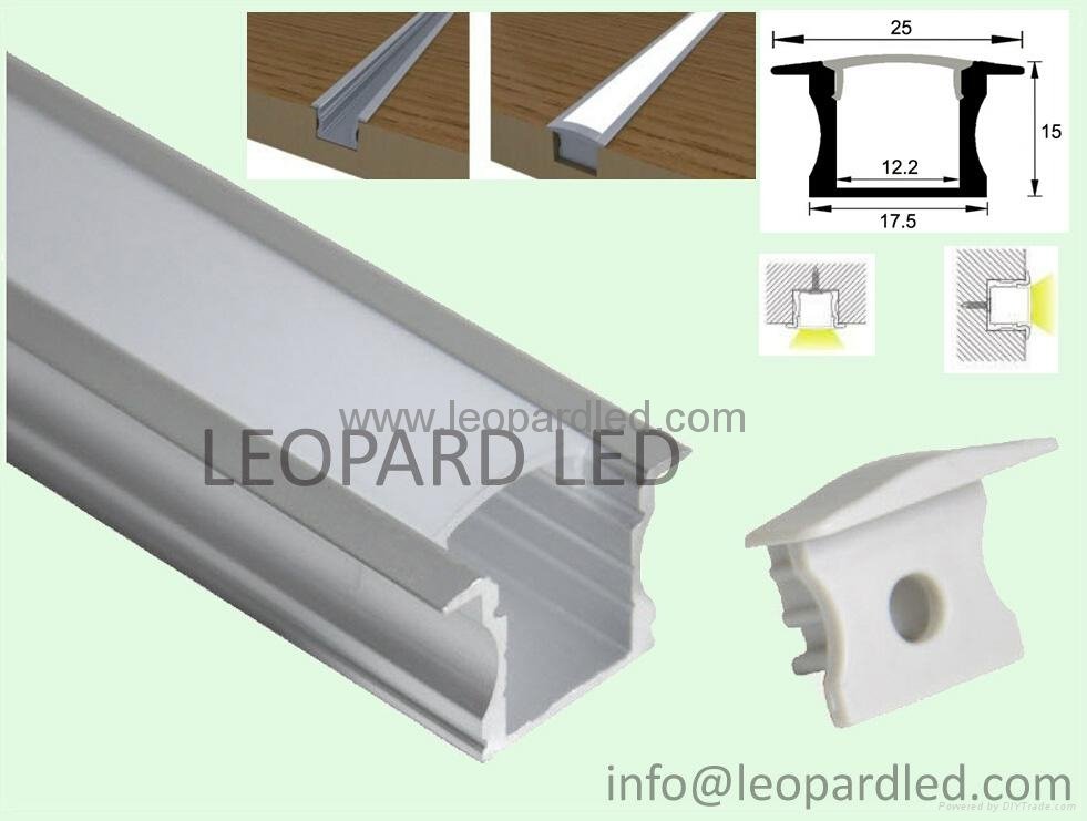 LED Recessed Aluminum Profile Will Not See LED spot LP-ALU003