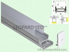 duoble aluminium led profile for LED