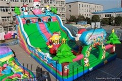 Manufacturer jumping bouncy castle slide