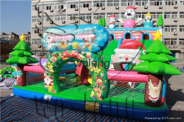 Manufacturer jumping bouncy castle slide 2